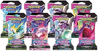 Pokemon Sword and Shield Fusion Strike (8) Sleeved Booster Packs Sealed