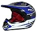 Protectwear Casque de motocross pour enfants, MaX Racing, bleu / argenté brillant, V310-BL ,Taille: XS / Youth L (53/54 cm)