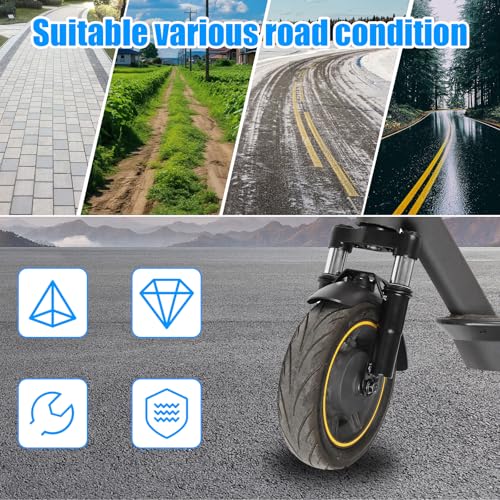 E Scooter Federgabel, Vorderradaufhängungssatz für Segway Ninebot F20 F25 F30 F40 F40i F65 D18E D28E D38E D40X E Scooter Stoßdämpfer Gabel Scooter Zubehör mit Ständer Schutzblech Kotflügelzubehör