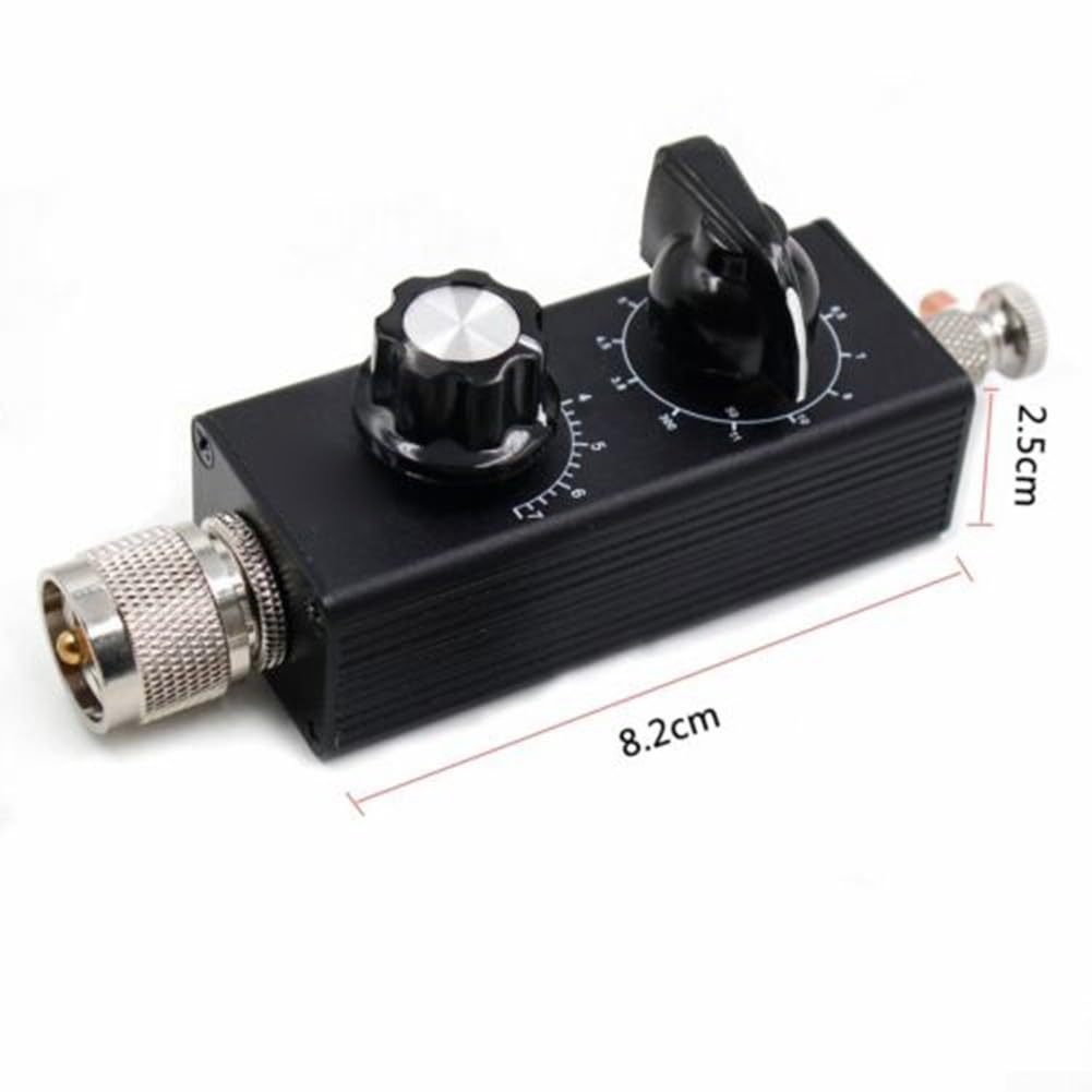 Antena sintonizada de onda corta para mini radios HF, capacidad de potencia de 20 W, cobertura de 5 MHz a 55 MHz, varilla de aluminio telescópica, puerto de salida macho M (B)