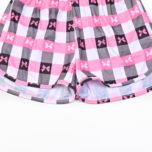 Image of Mirawise Girls 3 Pc Pajamas Sleepwear Cotton Pjs Clothes Set 4-13 Years