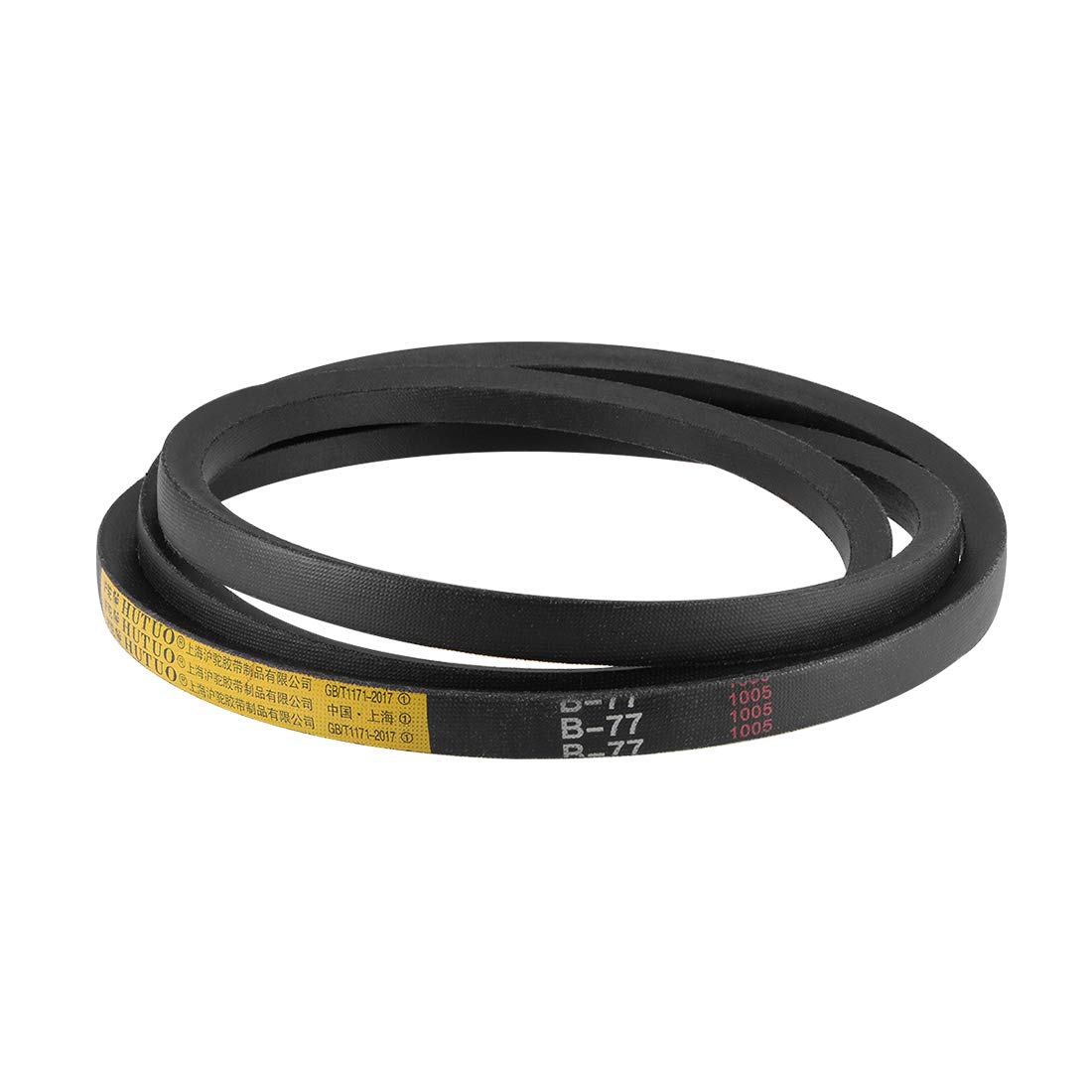 sourcing map B-77 V-Belts con 77 pulgadas de longitud de paso en correa de transmisión de goma 7