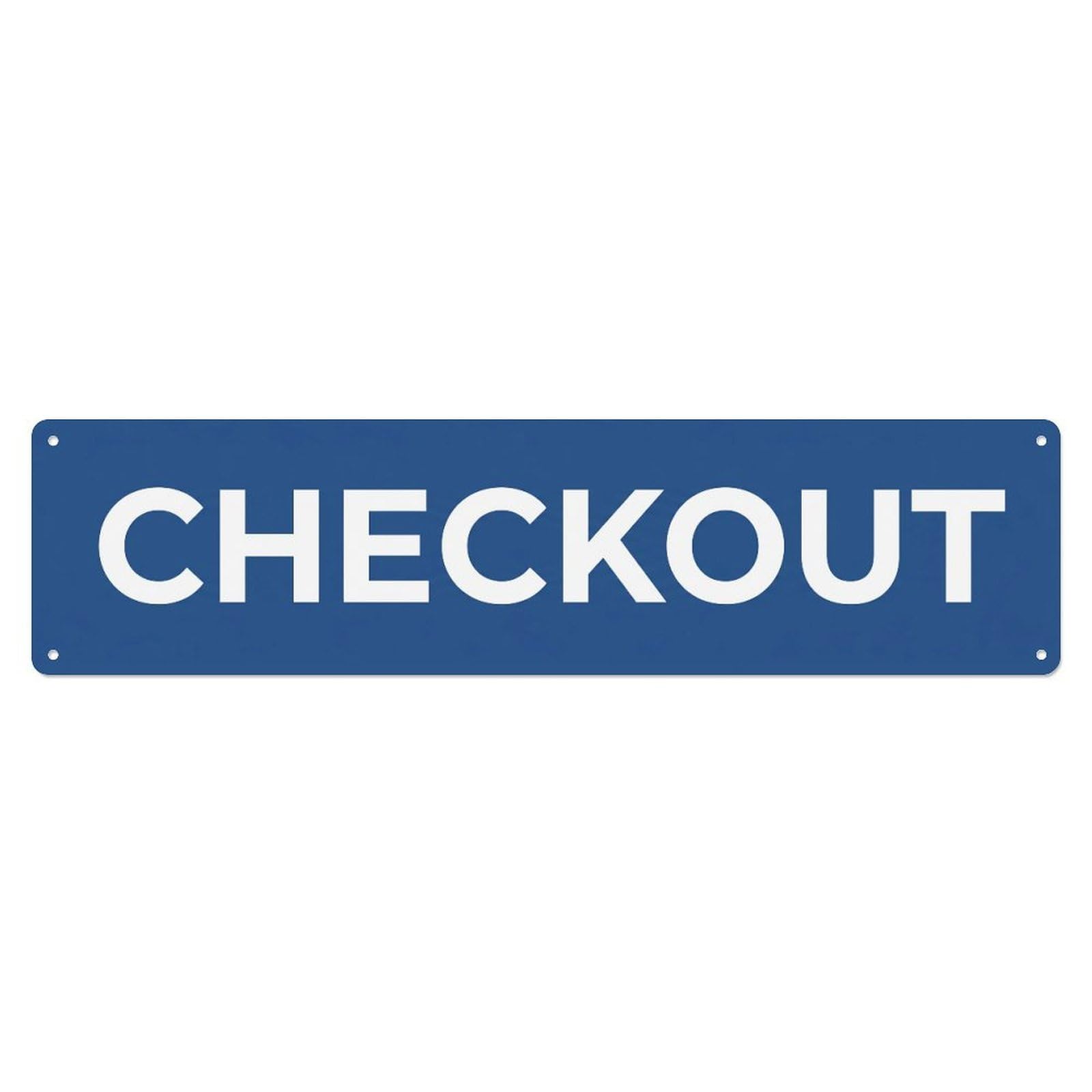 Metal Tin Sign Checkout Counter Payment Here