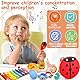 GUHAOOL 34 Stück Musikinstrumente für Kinder, Musikinstrumenten-Set, Instruments Percussion Holzspielzeug, Holzschlaginstrumente für Spiel und Rhythmus, Xylophon, Spielzeug für Kleinkinder ab 3 Jahre