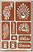 Armour Products Over 'n Over Over 'N' Over Reusable Stencils 5"X8"-Feathered Bliss, 5" x 8"