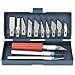 Produktbild 13pcs Multifunktions-handgemachte Schneiden Carving-Tool-Set mit austauschbaren Klingen für Wachs Gummi Kürbis Seife Gemüse und vieles mehr für Kinder und Anfänger