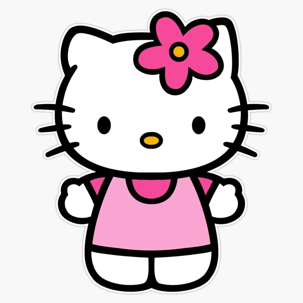 New Cute Kitty Waterproof Vinyl Window Bumper Sticker Decal 5"