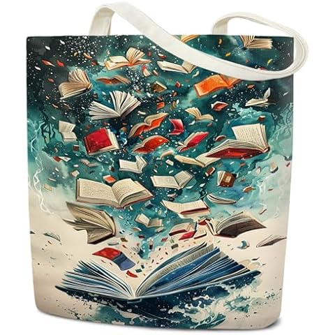 Nopoben Aesthetic Tote Bag, Book Gifts For Book Lover Women Friend Wife, Library Book Bag Funny Tote Bag Grocery Bag Foldable Bag Shopping Bag Reusable Tote Bags With Handles -shu08 Cover