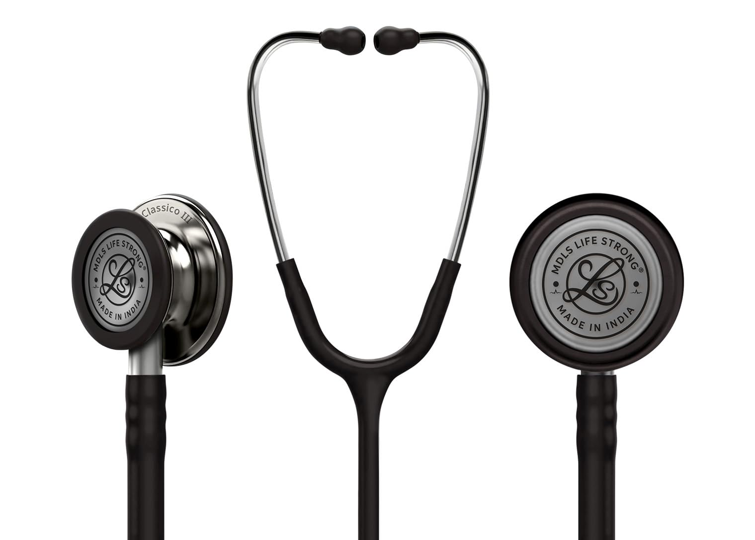 MDLS Life Strong Classico lll Silver_Shine Light Wait Chest Pies Stethoscope, Stainless Steel Dual-head stethoscope For Nurses/Students/Doctors Acoustic Stethoscope (Black) (B0D7M1RXK2) Amazon Price History, Amazon Price Tracker