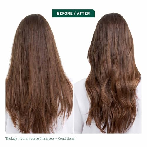 Image of Biolage Hydra Source Anti-Dryness Conditioner, Hydrates and Moisturizes Dry Hair, Enriched with Aloe Vera and Hydroxy Acid, Vegan & Cruelty-Free, 100ml