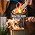 Solo Stove Mesa, 5.1 Inch Tabletop Fire Pit with Stand - Smokeless, Stainless Steel Fire Pit for Camping, Outdoor & Patio- Wood Burning or Pellet Fueled Portable Bonfire, 1.4lbs, Gunmetal