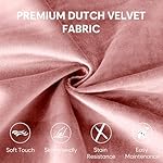 3 Ft Large Bean Bag Chairs for Adults/Teens with Memory Foam Filling, Soft Bean Bag Sofa with Filler Included, Soft Dutch Velvet Fabric Beanbags,3 Foot, Pink - Image 2