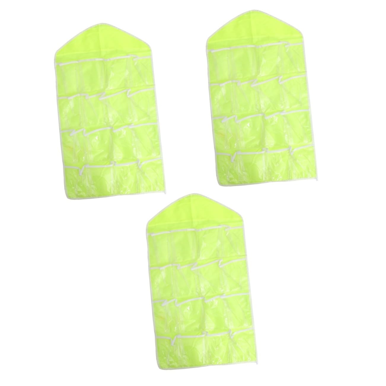 3 Piezas 16 Organizador de Sujetadores Storage Bags organizadores armarios Organizador para armarios Bolsa de Almacenamiento Colgante Organizador de guardarropa Green