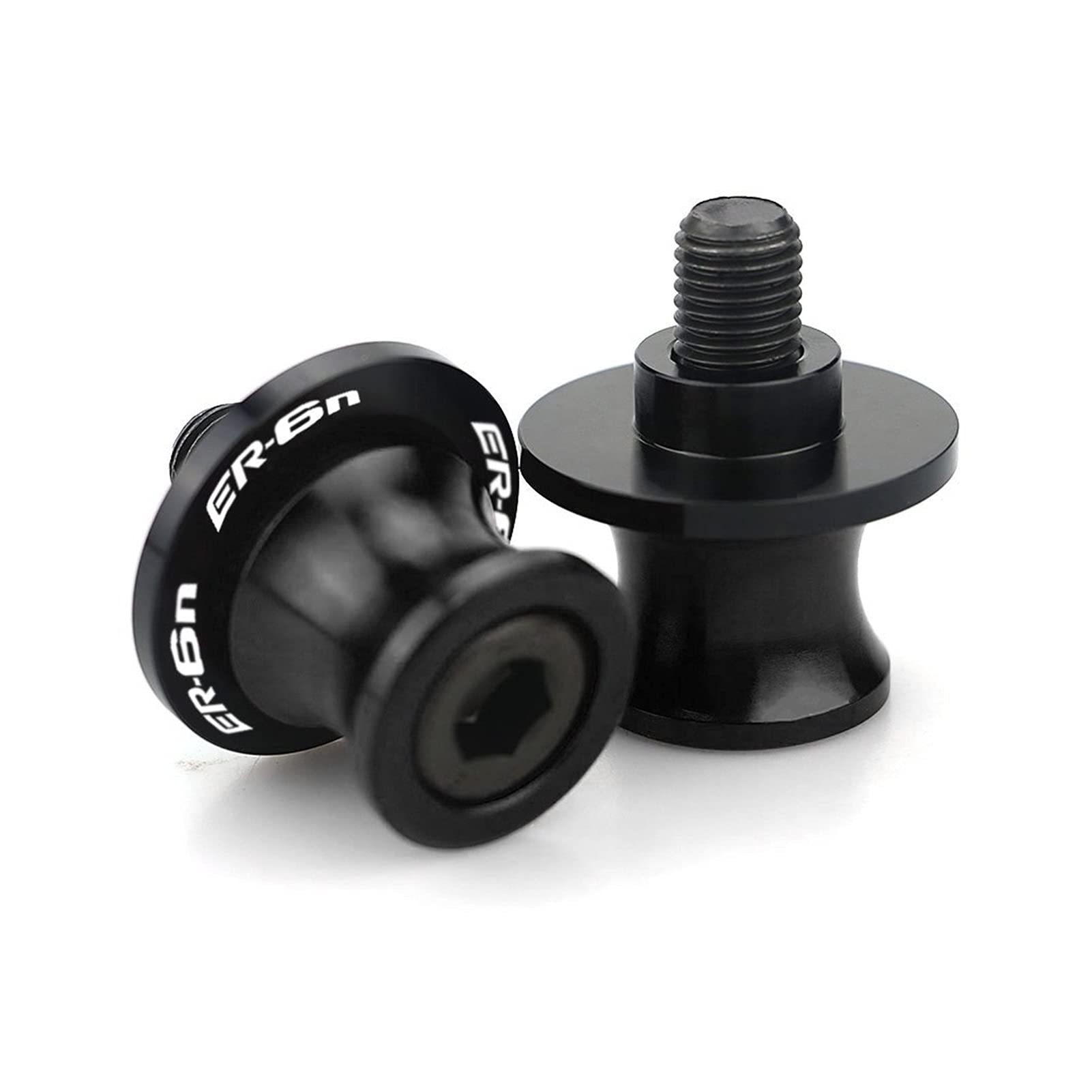Bobines de moto ER6N 2006-2016 vis bras oscillant accessoires curseurs arrières noirs