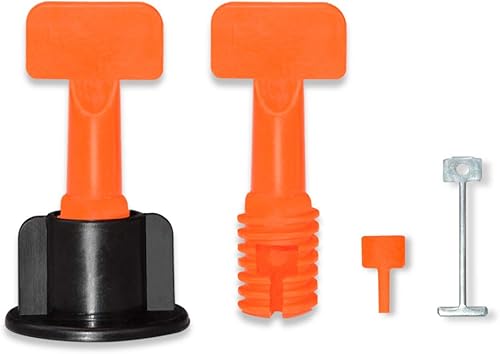 Miniatura 4 de Sistema de nivelación de azulejos de 116 pulgadas, kit reutilizable, 300 espaciadores niveladores de azulejos con 1500 espaciadores de azulejos de