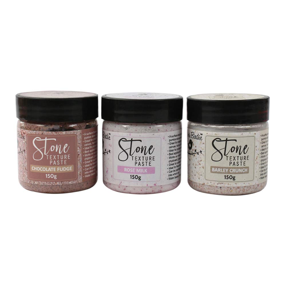 Little Birdie Itsy Bitsy- Stone Texture Paste Chocolate Fudge/Rose Milk/Barley Crunch Pack Of 3