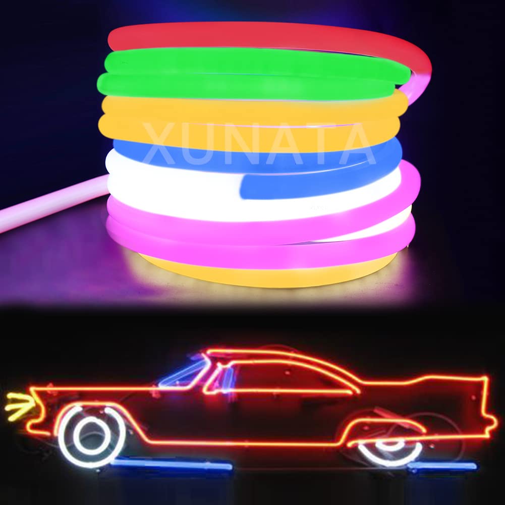 220V Neon LED Streifen,10m LED Lichtschlauch Außen, LED Band Silikon IP65 Wasserdicht 3000K Schneidbar Flexibel Neonlicht für Schlafzimmer, Party, Zuhause, Küche,Weihnachten,Dekoration, Bar etc