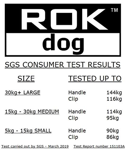 ROK DOG PREMIUM REFLECTIVE NO JOLT SAFETY STRETCH LEAD (SAFETY ORANGE HI VIZ REFLECTIVE WITH BLACK) - Image 3
