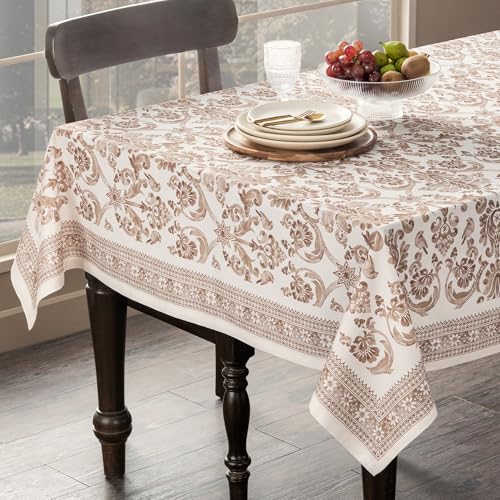 Maison d' Hermine Table Cloth Rectangle Table 100% Cotton 60 x 120 Inches Fall Tablecloth Reusable Everyday Use for Thanksgiving Christmas Decorations Dining Farmhouse Party (Allure) by Maison d' Hermine - Image 9
