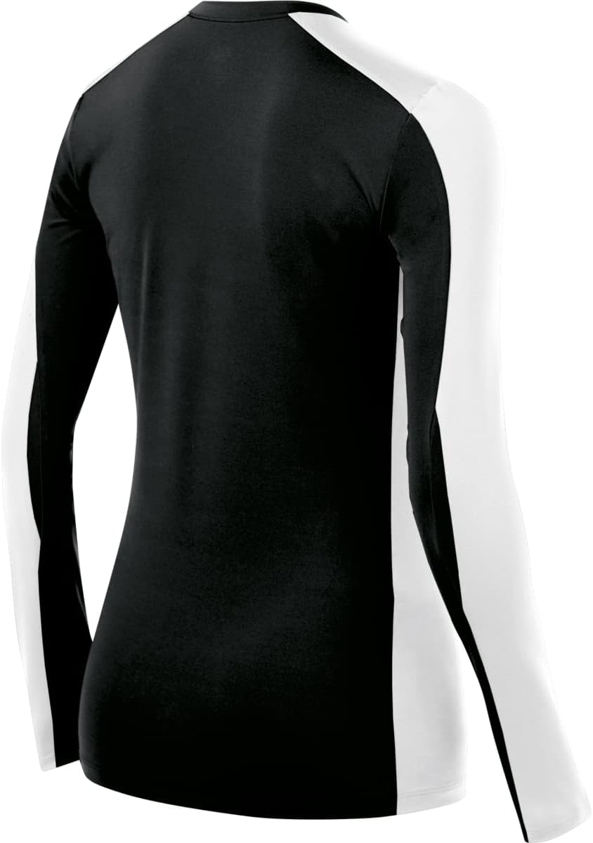 ASICS Women's Roll Shot Jersey Volleyball Apparel X-Small Black/White