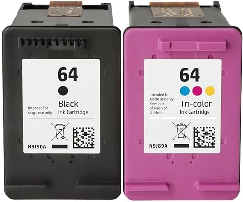 LEBOK para HP 64 N9J90A N9J89A 2 cartuchos de tinta Negro y tricolor