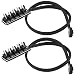 PWM Fan Hub PC 5 Way Splitter Sleeved PWM Fan Splitter Hub Adapter Cable for 12V Desktop Computer Cooler Case Fans 4-Pin & 3-Pin 14 inches (2 Pack) TeamProfitcom