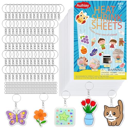 Auihiay 325PCS Shrink Plastic Sheets Kits - 25PCS Shrink Sheets
