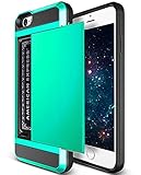 iPhone 6 Plus Case, iPhone 6s Plus Case, Costyle Wallet Credit Card ID Card Slot Holder Hybrid PC+TPU Interior Shockproof Anti-Scratch Protective Case Cover Skin for iPhone 6/6s Plus 5.5