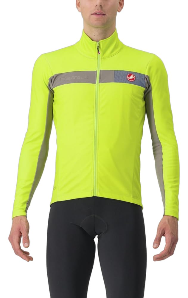CASTELLI 4522509-383 MORTIROLO 6S JACKET Jacket Men's ELECTRIC LIME/NICKEL Size M