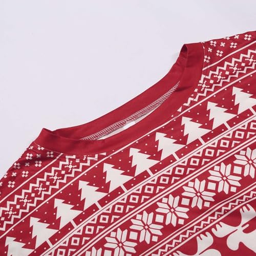 Pijama de Navidad para papá de corte clásico y tejido cómodo 5