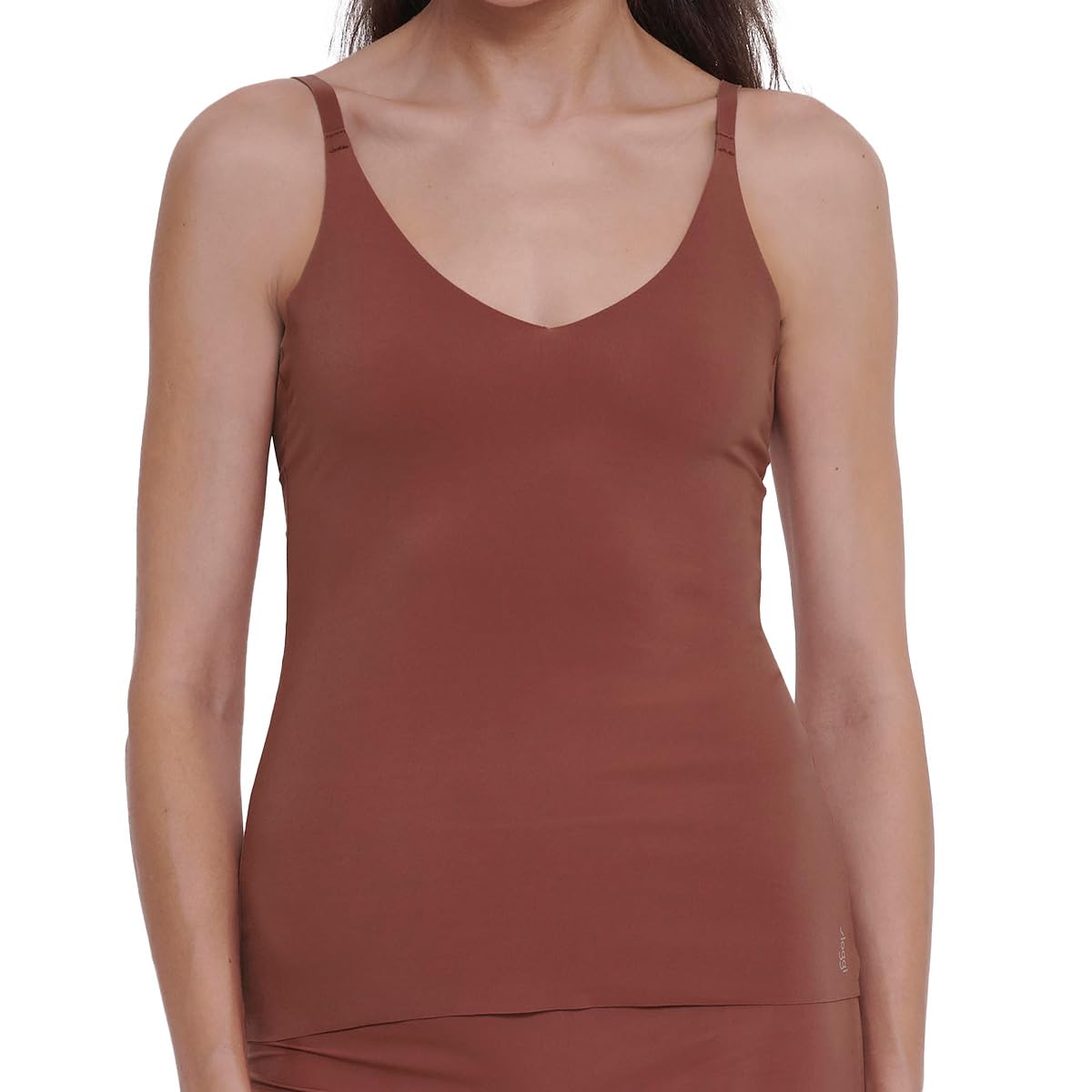Sloggi Women's ZERO Feel 2.0 Spaghetti Top, BURNT HENNA, XXL