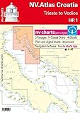 NV.Atlas Croatia HR 1 - Trieste to Vodice | Seekarte Kroatien Papier & Digital [ NV Verlag / nv charts] - Nautical Publications GmbH