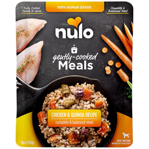 Nulo, Gently Cooked Meals Chicken & Quinoa Recipe Adult Dog Food, 9 Ounce