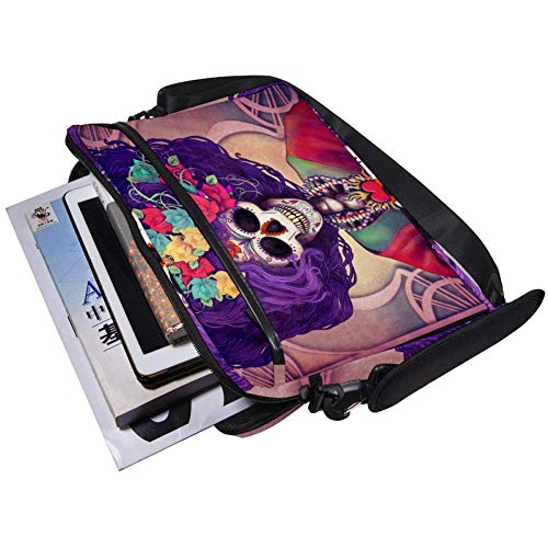 Sacoche bandoulière 14-15.4" protégeant le PC portable crâne