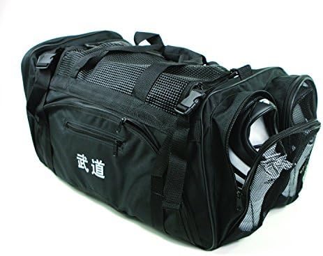 MMA Taekwondo, Martial Arts, Karate, Sparring Gear Equipment Bags (13"x 27" x 14" (W/Mesh Top & Side), 125F)