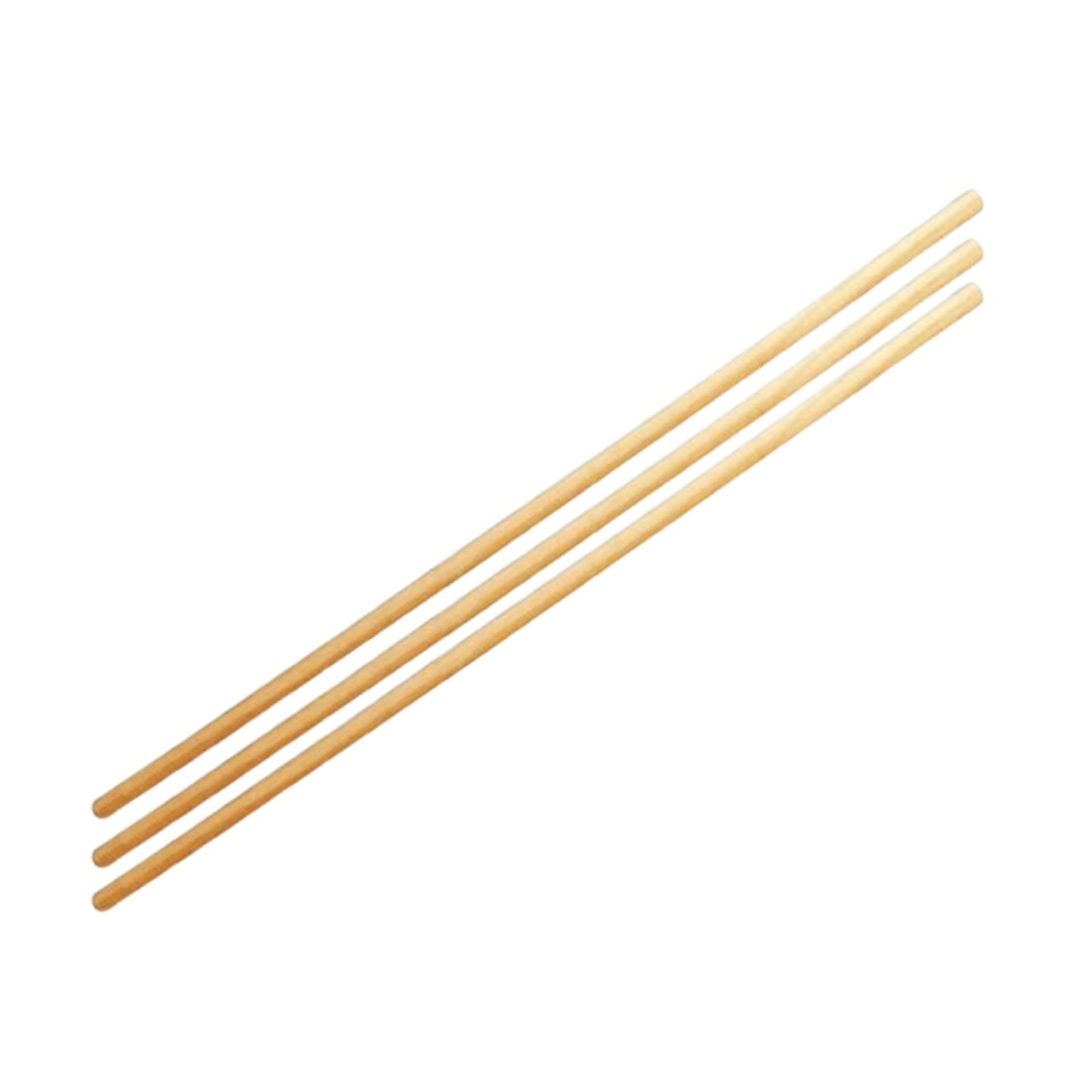 PNJB Wooden Stick for Mop/Brush Multipurpose Use, Ergonomic Design, Smooth and Comfortable Grip, Long-Lasting Support, Natural Wood, 120cm (3 Pcs)