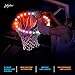 Basketball Hoop Outdoor Rim LED Lights, Remote Control Activation, Play Night Basket Ball, 9 Bright Colors and 9 Modes, Waterproof LED Light, Basketball Rim Light, Gifts for Kids, Outdoor Patio Decor