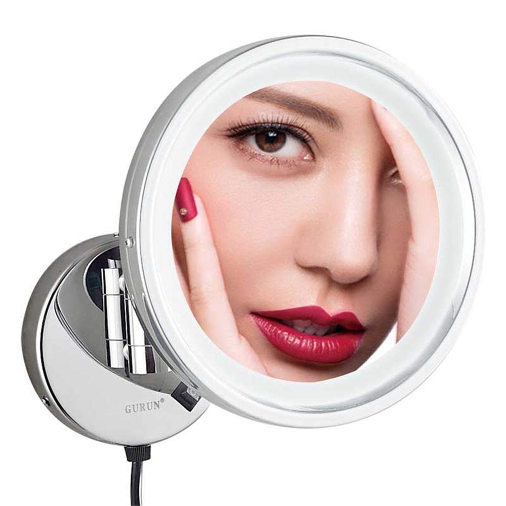 Miroir de vanité de salle de bain illuminé et pliant pour sublimer votre routine