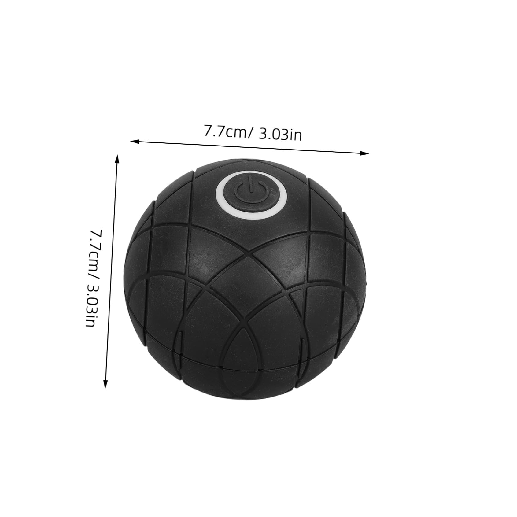 VILLCASE Bola de Masaje Vibratoria Eléctrica 3D de ABS, para Liberación Puntos, Pies y Brazos, Yoga Fitness