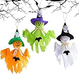 🦇 [Ocasiones de adornos de calabaza fantasma]: adecuado para su jardín, césped, cerca, balcón, decoración de dormitorio, muy adecuado para decoración de otoño, Halloween, fiesta de fantasmas y otras decoraciones.