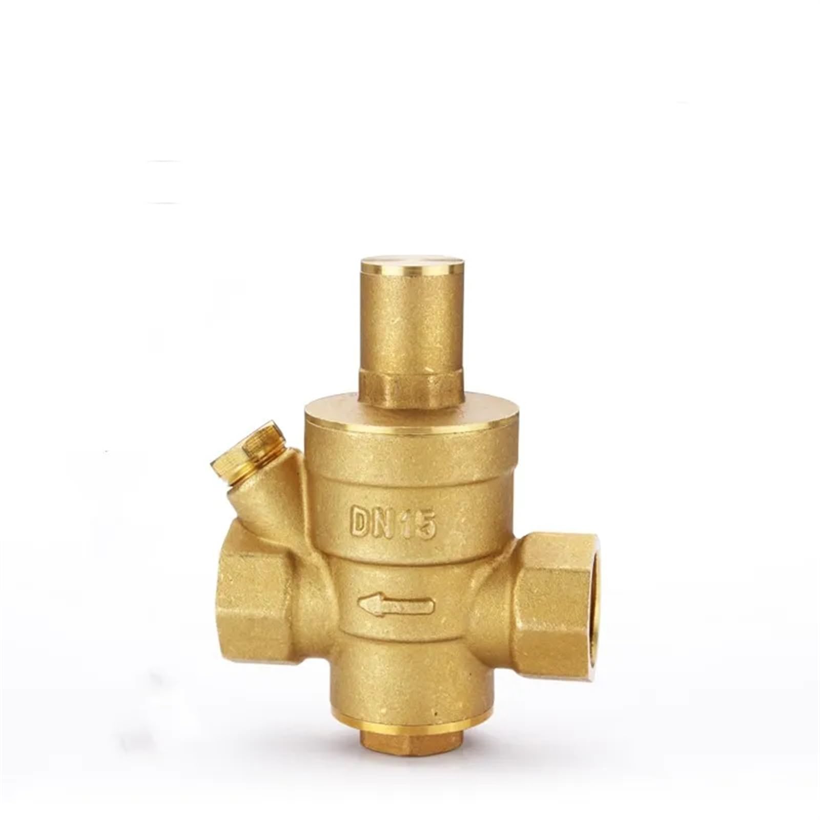 Regulador De PresióN De Agua Válvula reductora de presión de agua de latón, regulador DN15/DN20/DN25/DN32, medidor de válvula de alivio ajustable, G 1/2 "3/4" 1 "2" VáLvula Reductora De PresióN (Size