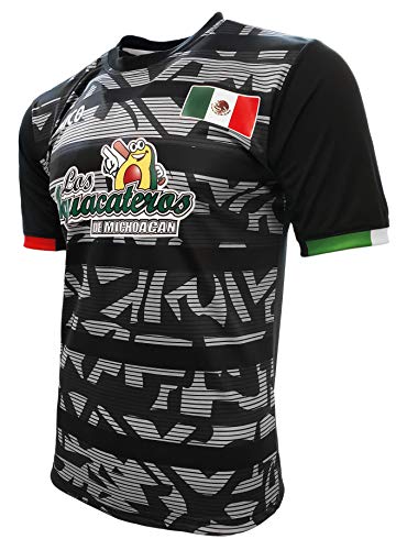 Jersey Mexico Aguacateros de Michoacan 100% Polyester Black/Grey_Made in Mexico miniatura 2