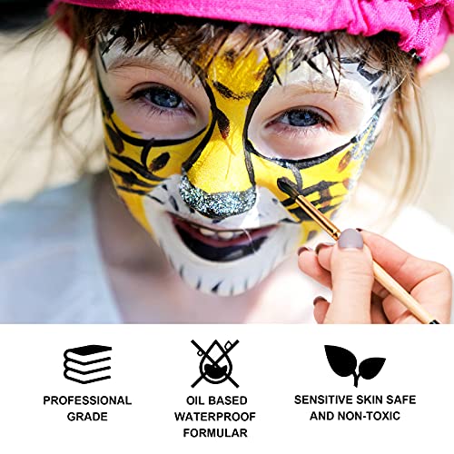 Bobisuka Blank In The Dark Black + White Oil Face Body Paint Set thumb #3