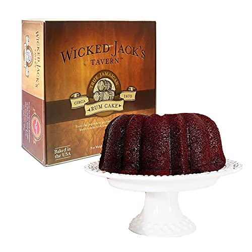 True Jamaican Rum Cake by Wicked Jack’s Tavern | 20oz Red Velvet Cake for Birthday Gifts, Thank You Gifts, or Gourmet Gift Baskets | Cakes For Delivery | Liquor & Spirits Bakery & Dessert Gifts