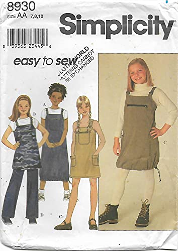 C217 Simplicity 8930: Girl's Mix & Match Size 7-10