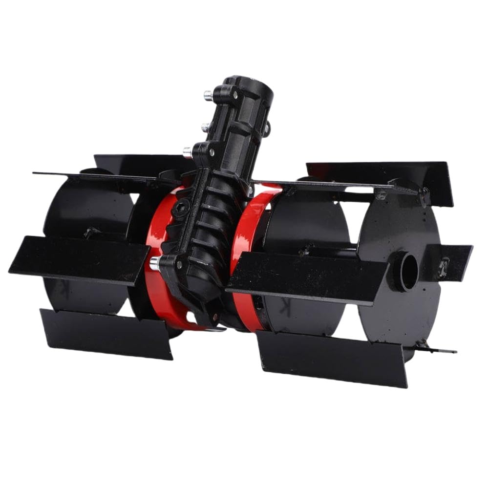 Rueda de deshierbe para cortacésped universal de 7 dientes Rueda para aflojar la tierra Accesorios de jardinería para aflojar zanjas Diámetro interior del tubo de 26 mm