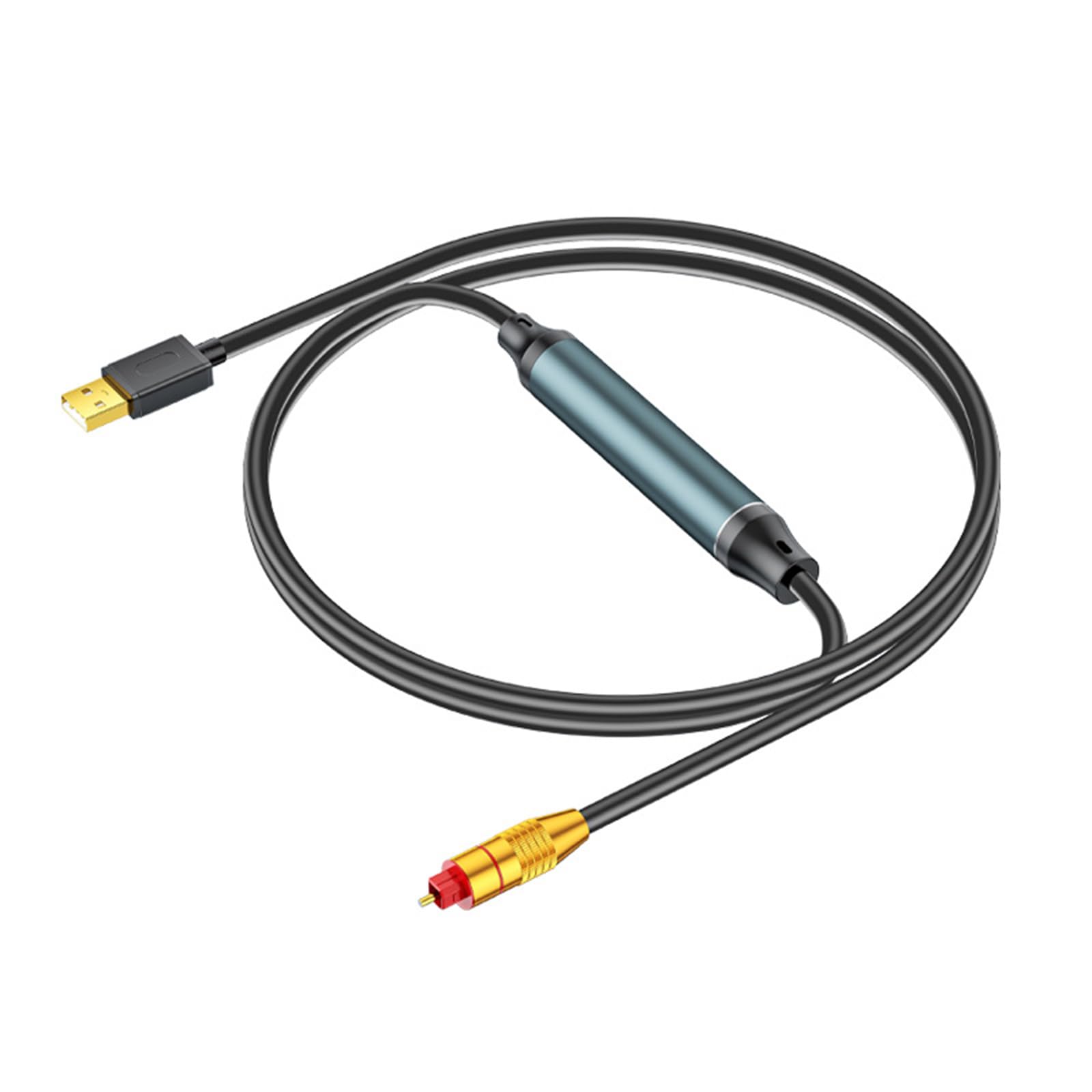 Adattatore audio ottico da USB a cavo SPDIF, connessione USB a fibra ottica, per computer, laptop, scheda esterna