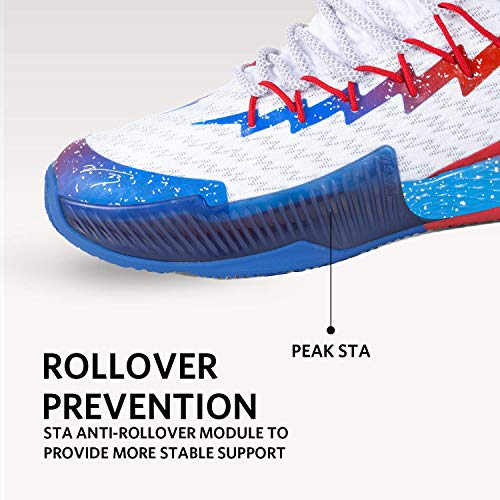 Image of PEAK Mens Basketball Shoes Breathable Sneakers Lou Williams Lightning Professional Anti Slip Sports Shoes for Running, Walking