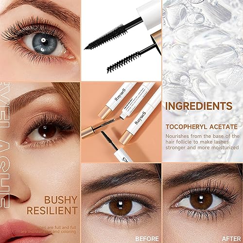 Mascara Primer Lashes Mascara Two Step With Primer For Maximum Impact, Length And Curling Buildable Formula,Double-Ended Volume Set - Image 4