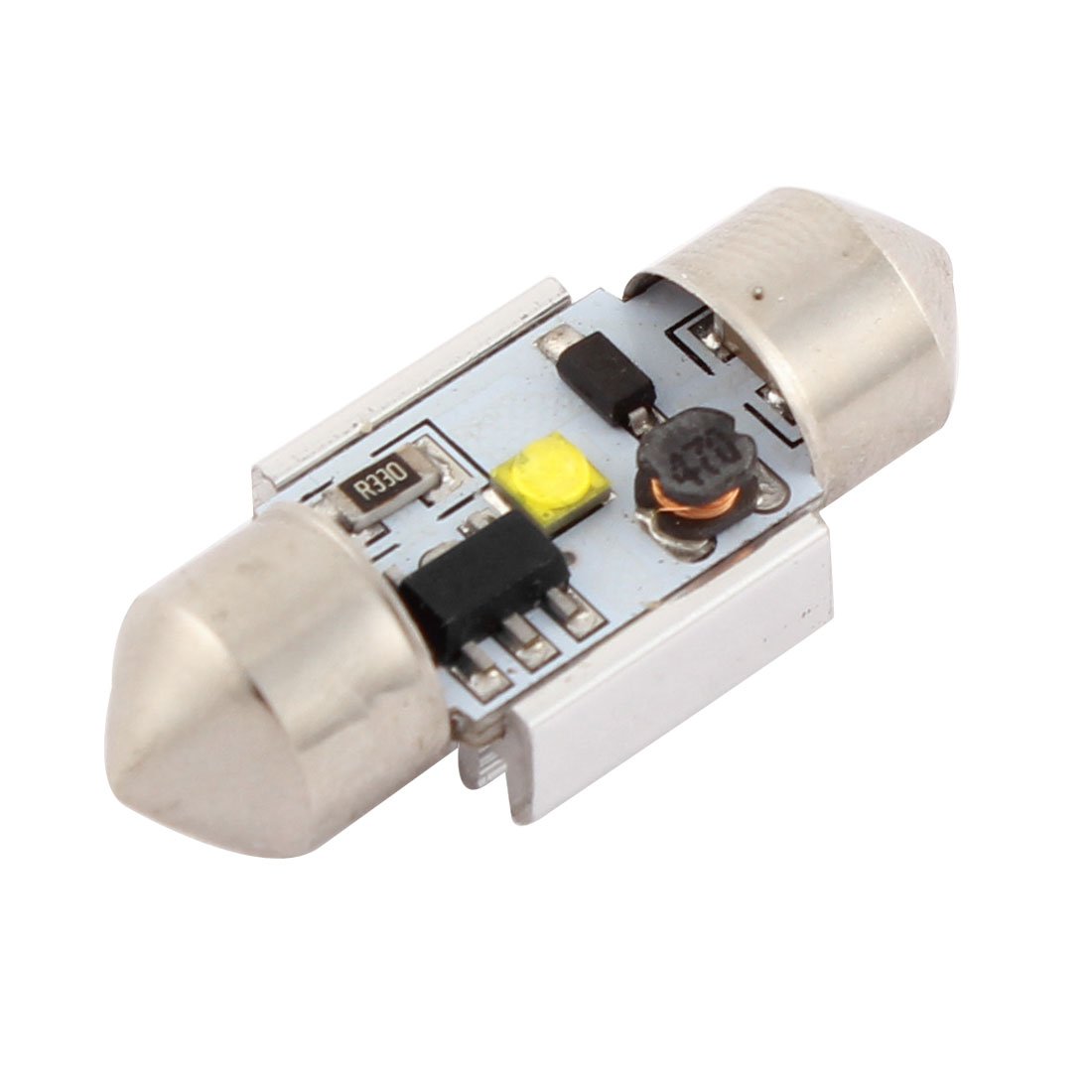 Qtqgoitem Cambus White 1 SMD Festoon LED Light 31mm Interior (model: 1de 8ae a71 b58 b02)